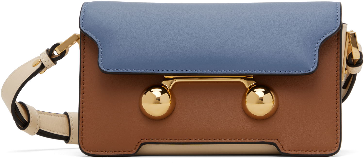 Чанта през рамо Marni Marni Trunkaroo Mini Leather Shoulder Bag Многоцветен | SBMP0193U1 P6948, 0