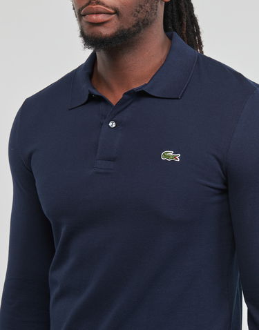 Поло тениска Lacoste Original L.12.12 Slim Fit Long Sleeve Polo Тъмно синьо | PH4013-166, 4