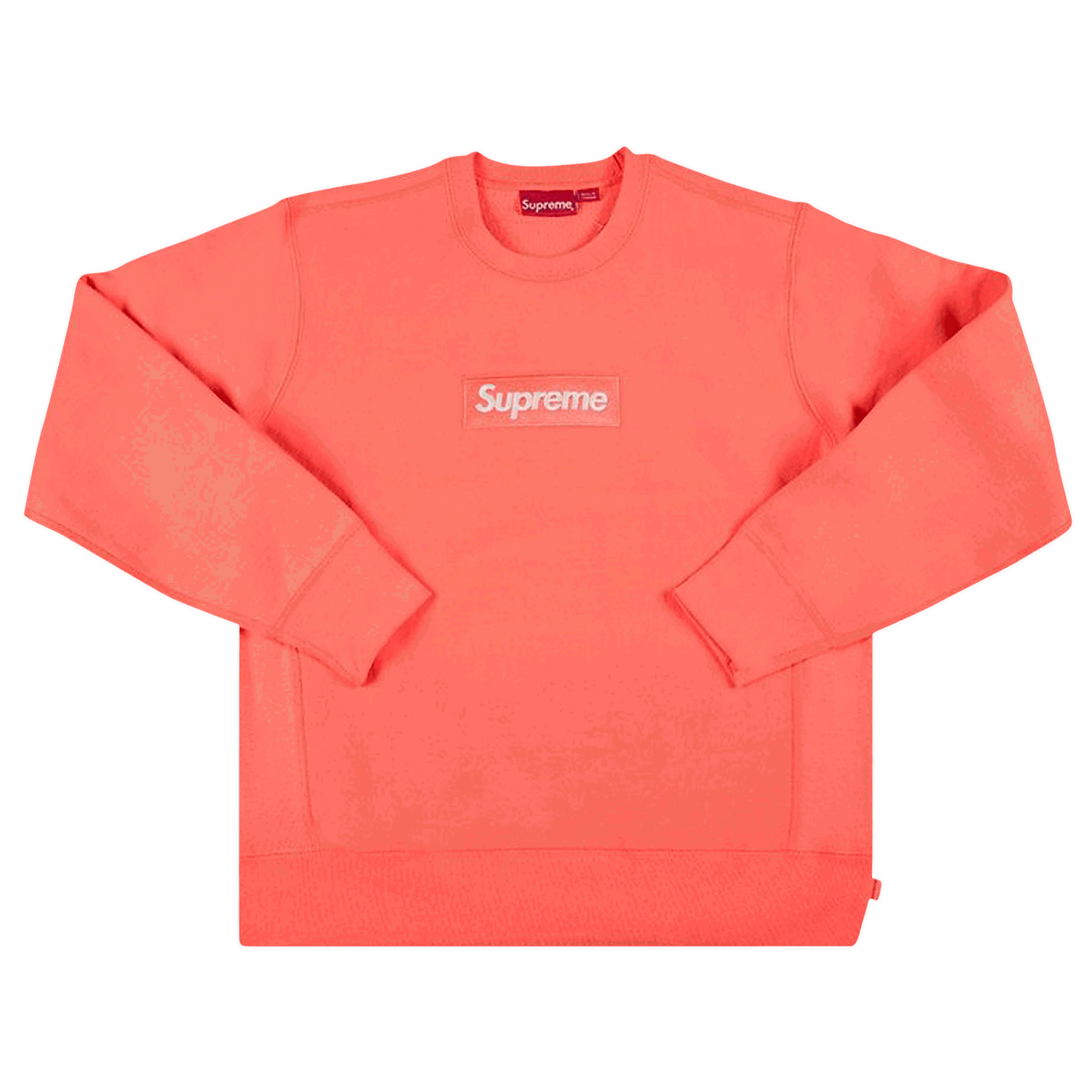 Суитчър Supreme Box Logo Crewneck Розово | FW18SW26 FLUORESCENT PINK, 0