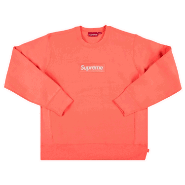 Суитчър Supreme Box Logo Crewneck Розово | FW18SW26 FLUORESCENT PINK, 0