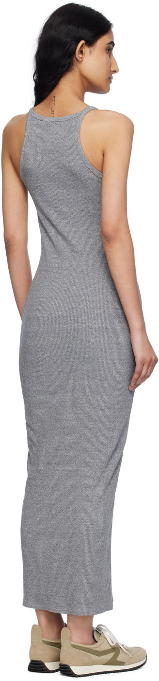 Pокля rag & bone Rag & Bone Essential Ribbed Tank Midi Dress Сиво | WCC24S3007CA07, 2