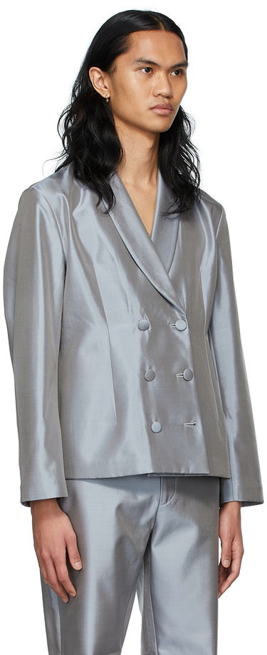 Яке ERL Exclusive Silk Double-Breasted Blazer Оранжево
 | ERL04J001, 4