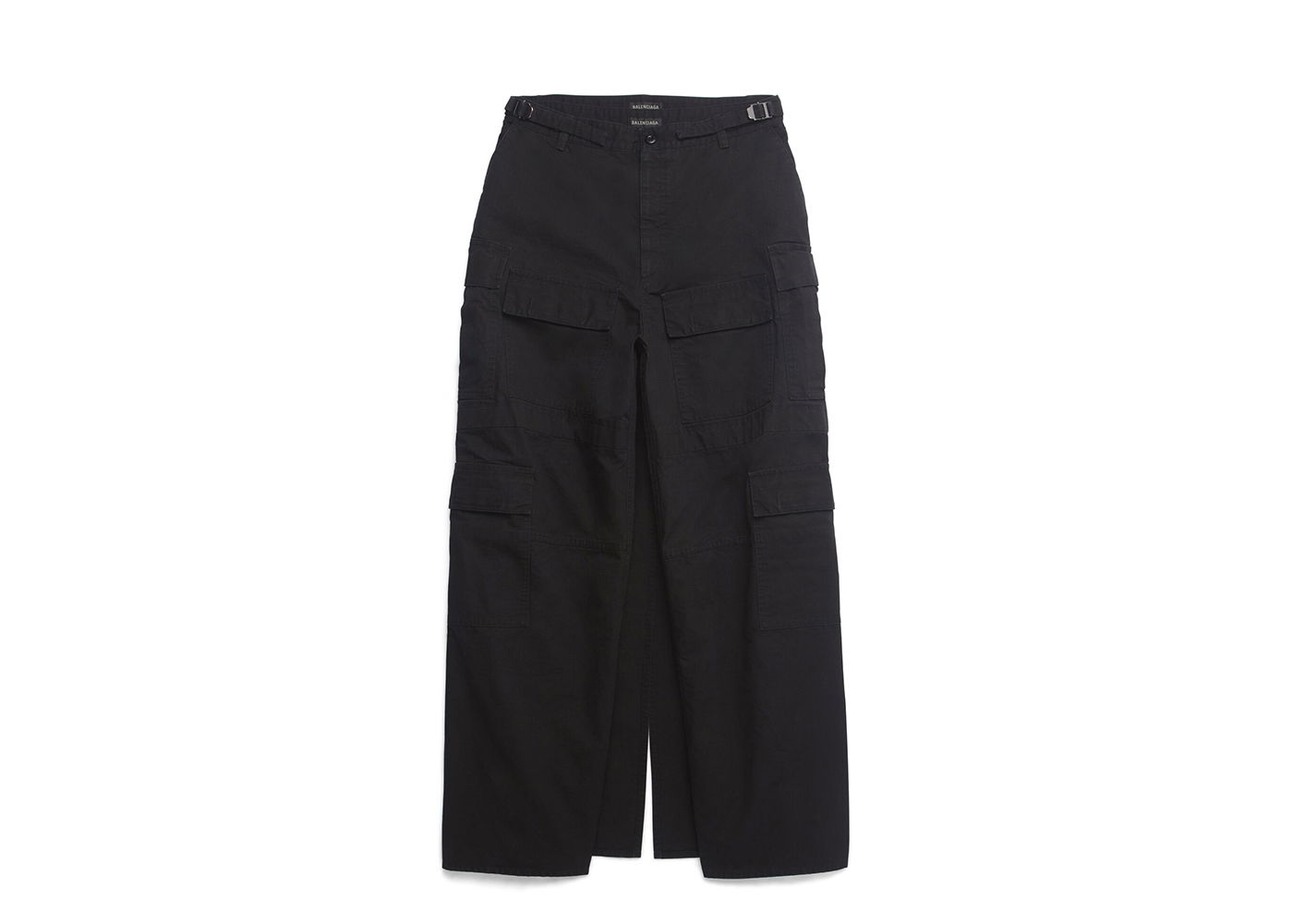 Панталони Balenciaga Apron Cargo Pants Skirt Черно | 748599TKP271000, 0
