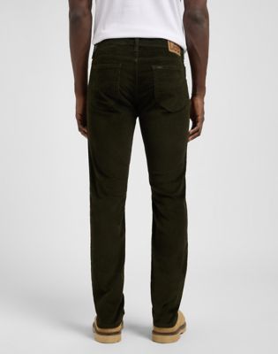 Панталони Lee Rider Slim Corduroy Pants 38x34 Зелено | 112370641, 0