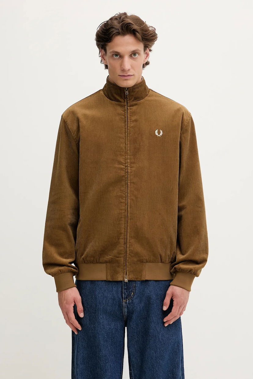 Яке Fred Perry Fred Perry Corduroy Harrington Jacket Кафяво | J8546