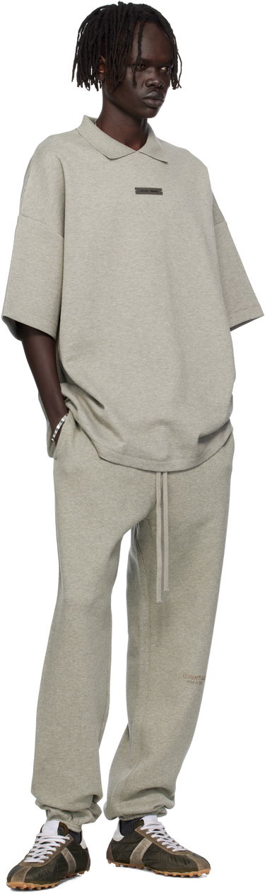 Поло тениска Fear of God ESSENTIALS 90s Fit Piqué Short Sleeve Polo Сиво | 125SP254405F, 3