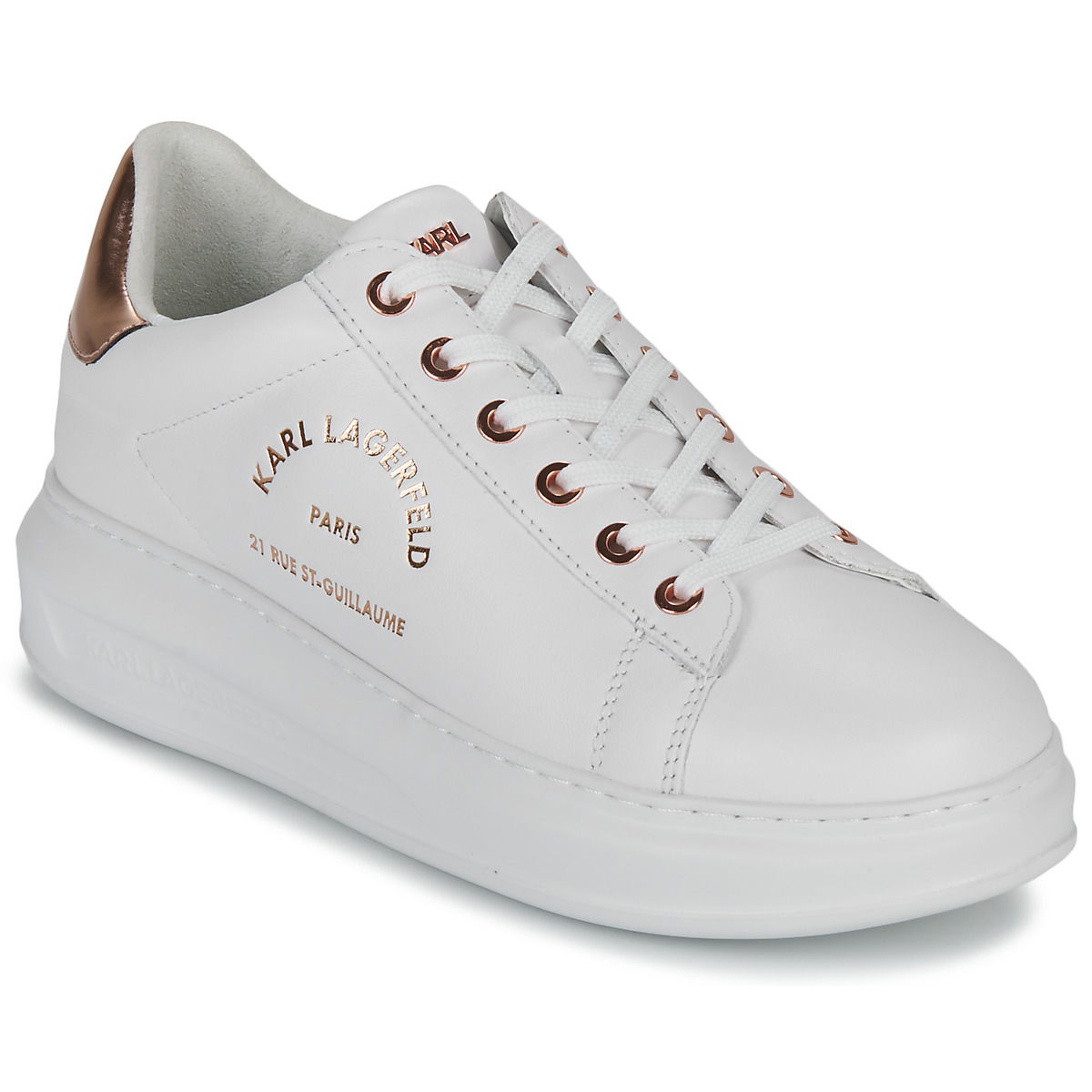 Кецове и обувки KARL LAGERFELD KAPRI Maison Karl Lace Бяло | KL62538-01P, 1