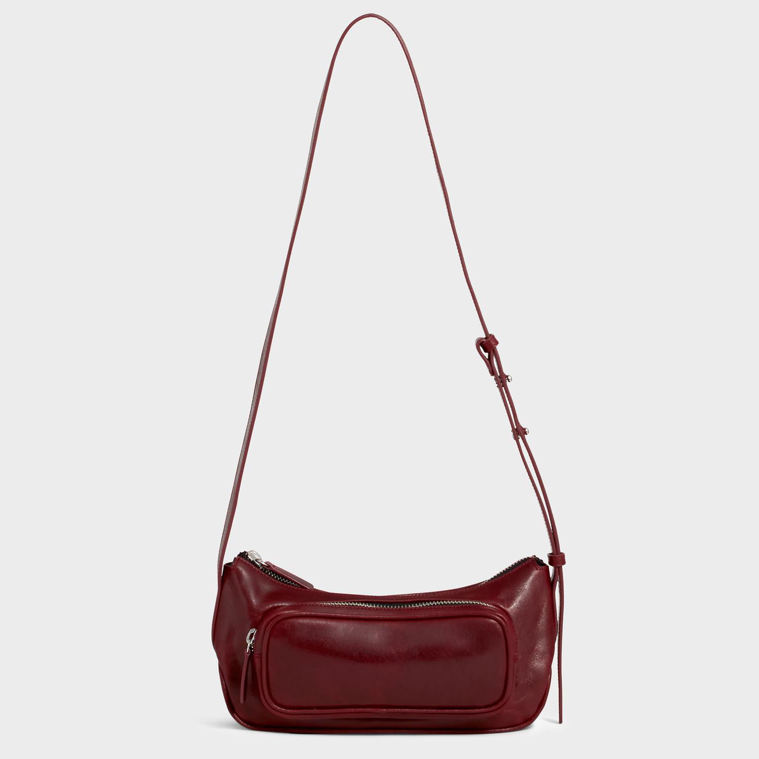 Чанта през рамо Vagabond Vagabond Vienne Leather Shoulder Bag Бургунди | BQ02-001-38, 0