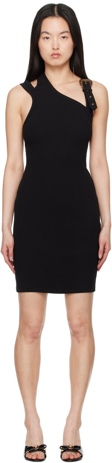 Pокля Versace Versace Jeans Couture Baroque Buckle Minidress Черно | E78HAO9A3_EJ0004, 0