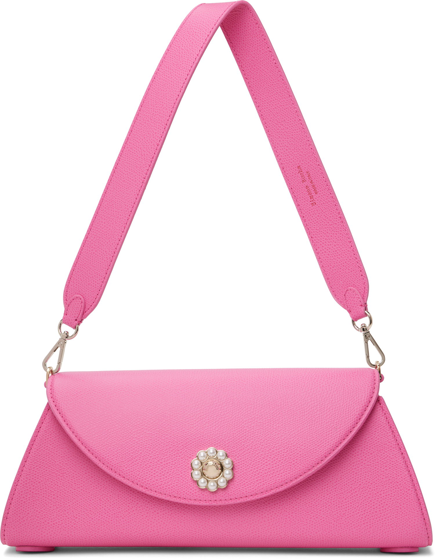 Чанта през рамо Simone Rocha Simone Rocha Long Pochette Valentine Bag Розово | BAG190 0787, 0