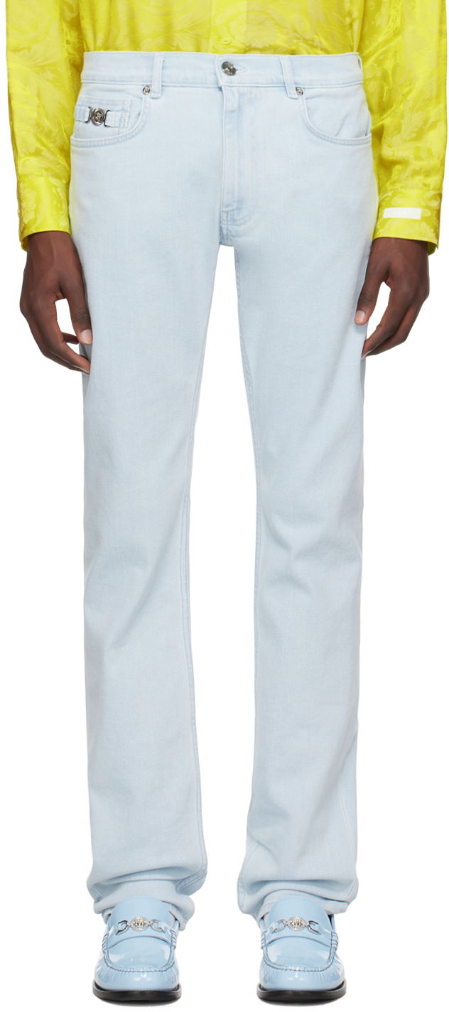 Дънки Versace Versace Slim-Fit Jeans Синьо | 1011693_1A10874, 0