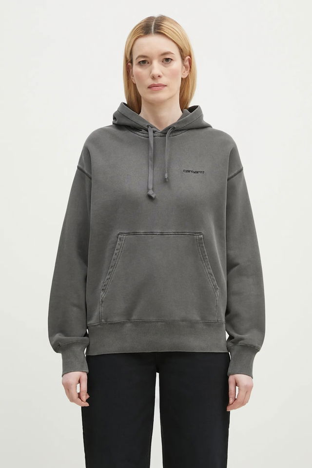 Washed Hooded Lumo Sweat with Kangaroo Pocket