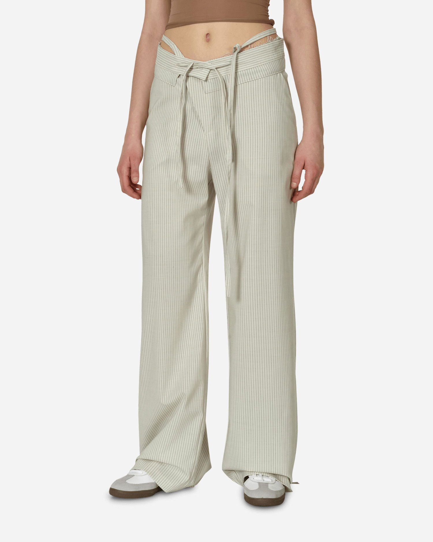 Панталони Ottolinger Double Fold Suit Pants Pinstripe Бежово | 2302412 CREAMP, 0