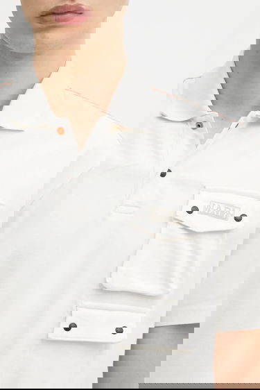 Поло тениска Napapijri Napapijri E-Rivalto Polo Shirt Бяло | NP0A4ID8N1A1, 3