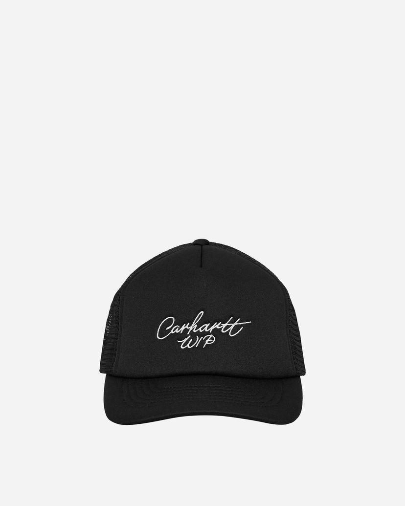 Шапка с козирка Carhartt WIP Signature Trucker Cap Black Черно | I034024 0D2XX