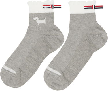 Чорапи Thom Browne Pointelle Stitch Hector Crew Socks Сиво | FAS240A-Y3011, 1