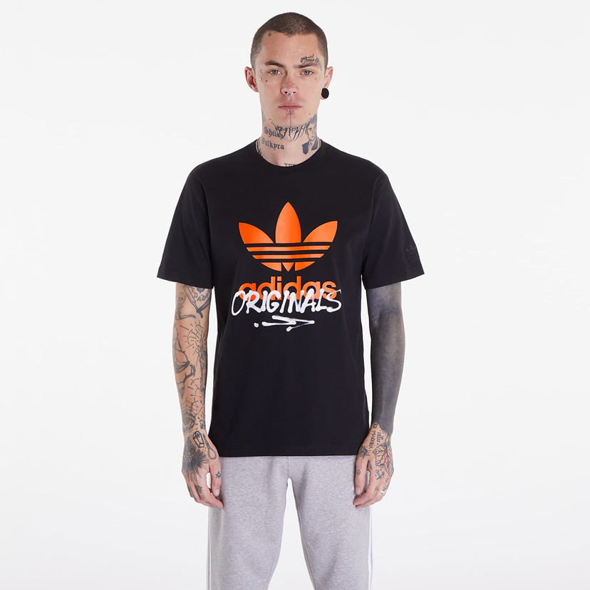 Тениска adidas Originals Tshirt Street 1 Black Черно | IZ2578