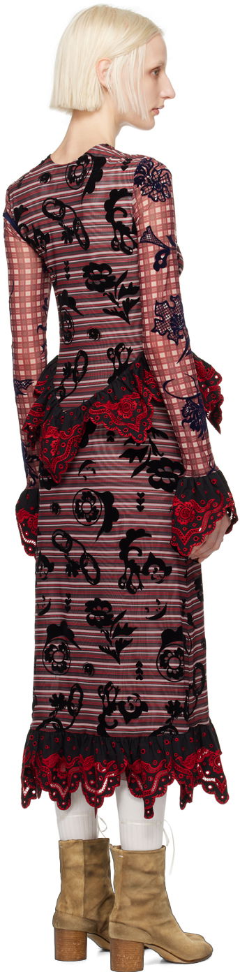 Pокля Chopova Lowena Chopova Lowena Sharon Hatch Midi Dress Многоцветен | 1268, 2