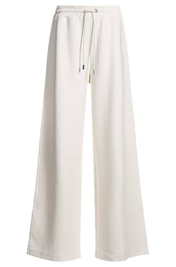 Wide-Leg Stretch Tracksuit Bottoms
