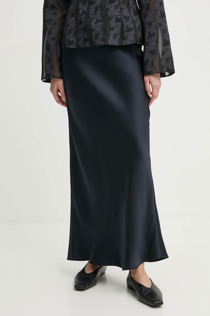 Пола Samsoe Samsoe SAAGNETA Maxi Satin Skirt Черно | F24200090