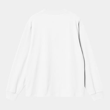 Тениска Carhartt WIP Long Sleeve American Script T-Shirt Бяло | I035466_5, 2