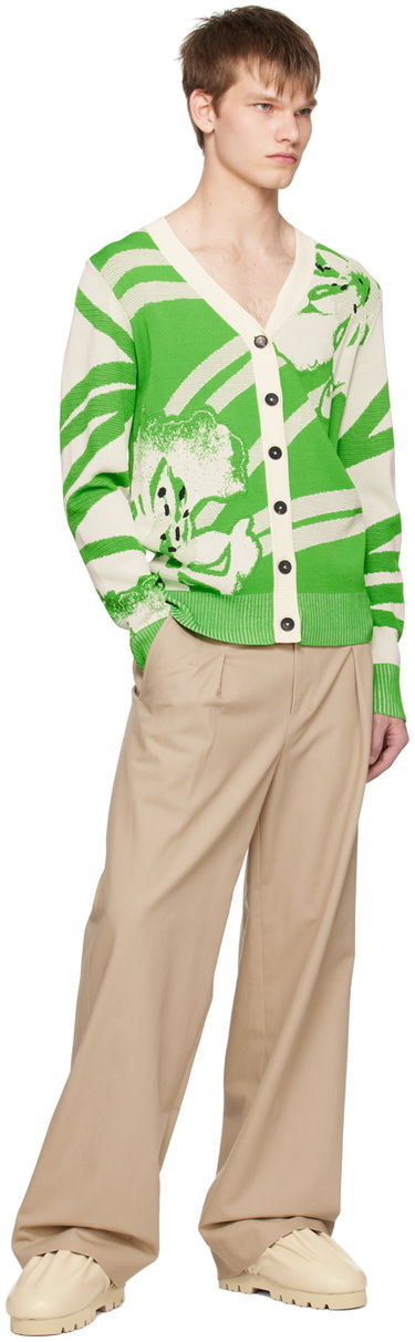 Пуловер Feng Chen Wang Feng Chen Wang Floral Cardigan Зелено | FUS15KT08, 3