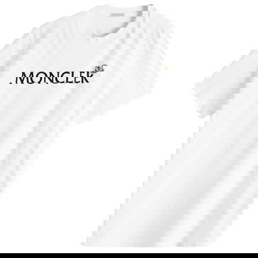 Тениска Moncler Men's Logo T-Shirt Size X-Small Бяло | 8C000-75-8390T-001, 0