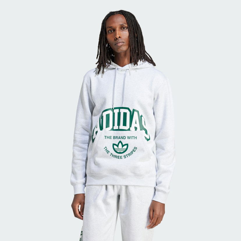 Суитчър adidas Originals VRCT Hoodie Бяло | IS2928