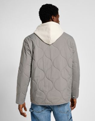 Пухо яке Lee Quilted Liner Jacket Size XXL Сиво | 112355569, 0