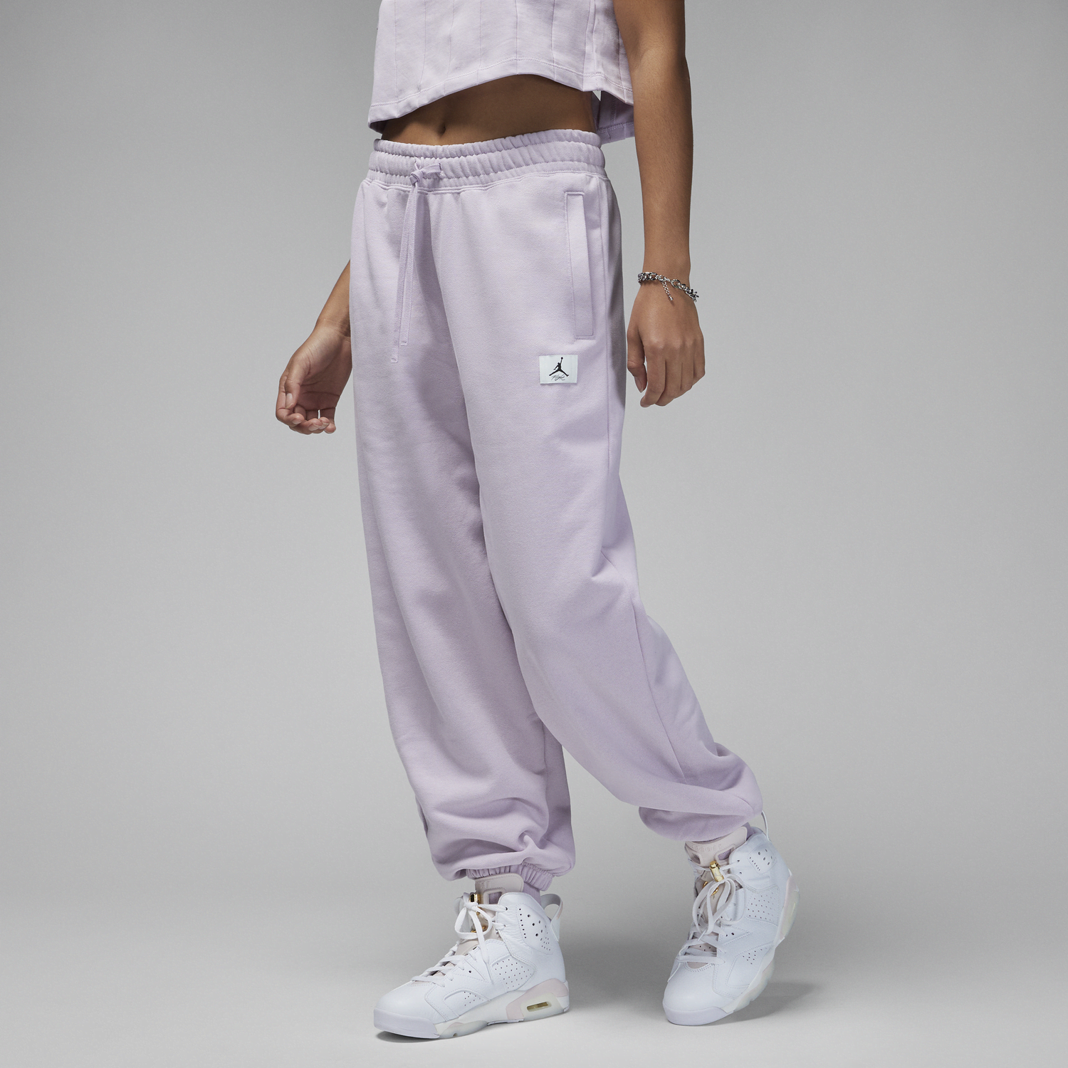 Спортни панталони Jordan Flight Sweatpants Лилаво | DQ4607-576, 0