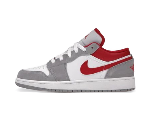 Кецове и обувки Jordan Jordan 1 Low SE "Light Smoke Grey/Gym Red" GS Сиво | DM0589-016