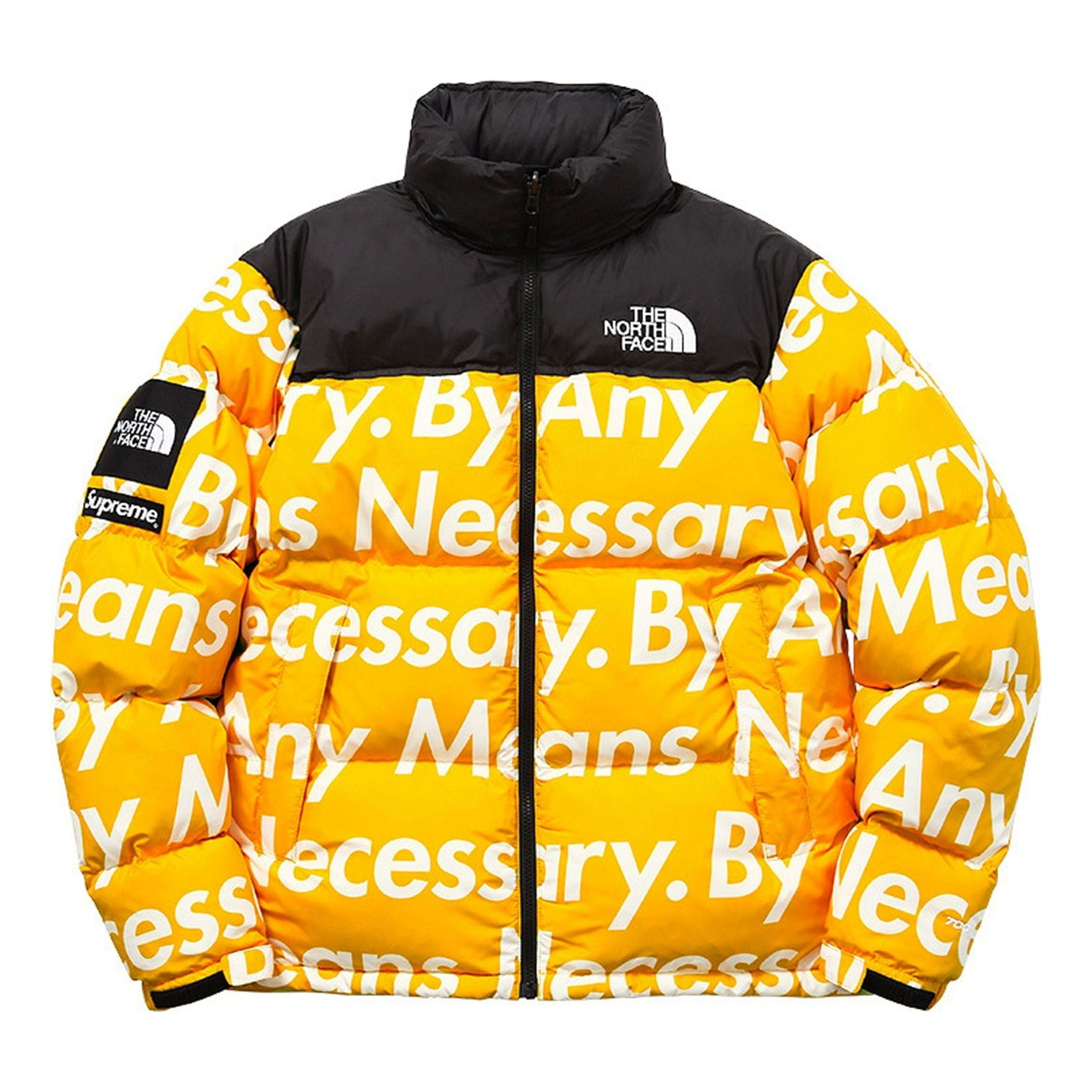 Пухо яке Supreme FW15 North Face By Any Means Nuptse Jacket Жълто | SUP-FW15-622, 0