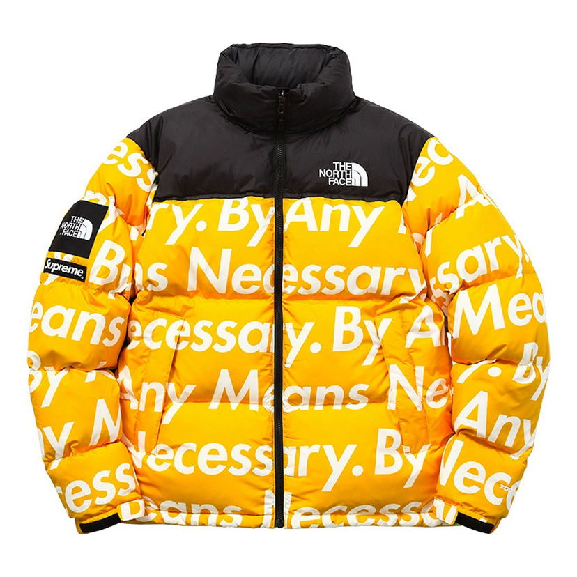 Пухо яке Supreme FW15 North Face By Any Means Nuptse Jacket Жълто | SUP-FW15-622