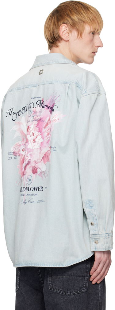 Риза WOOYOUNGMI WOOYOUNGMI Denim Shirt Синьо | W251SH16, 2