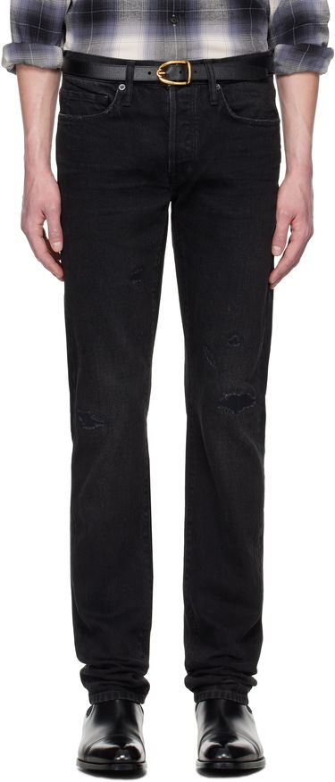 Дънки Tom Ford TOM FORD Stretch Straight Fit Jeans Черно | DPH001-DMC058S25, 0