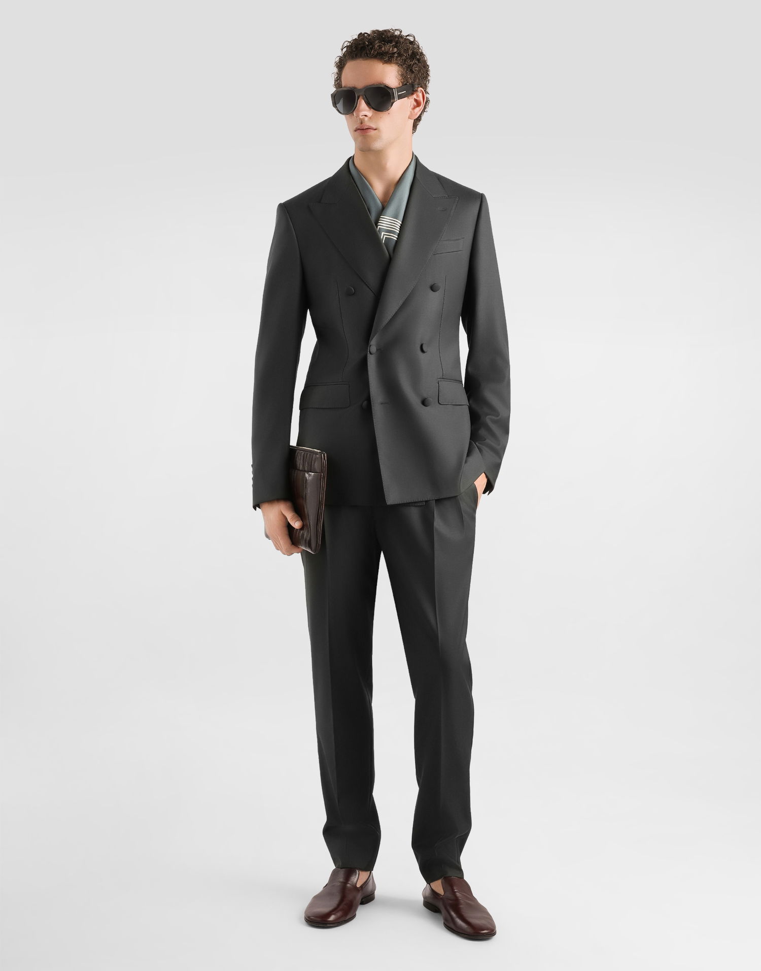 Яке Dolce & Gabbana Double-breasted Virgin Wool Jacket 52 Сиво | G2TV8TGK048V0687, 1