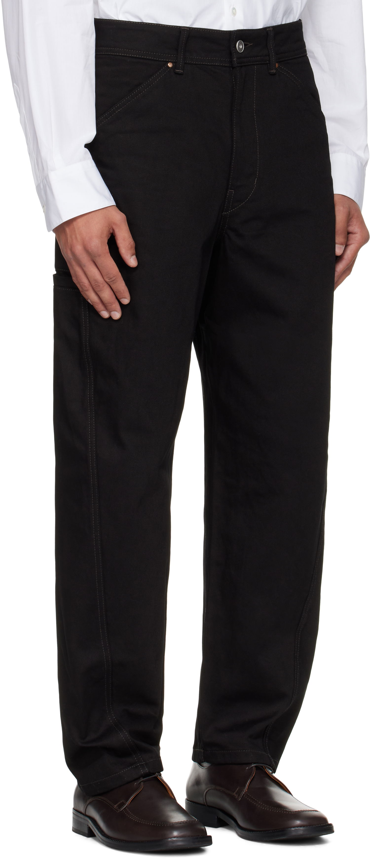 Дънки LEMAIRE Lemaire Twisted Workwear Jeans Черно | PA1102 LD1055, 1