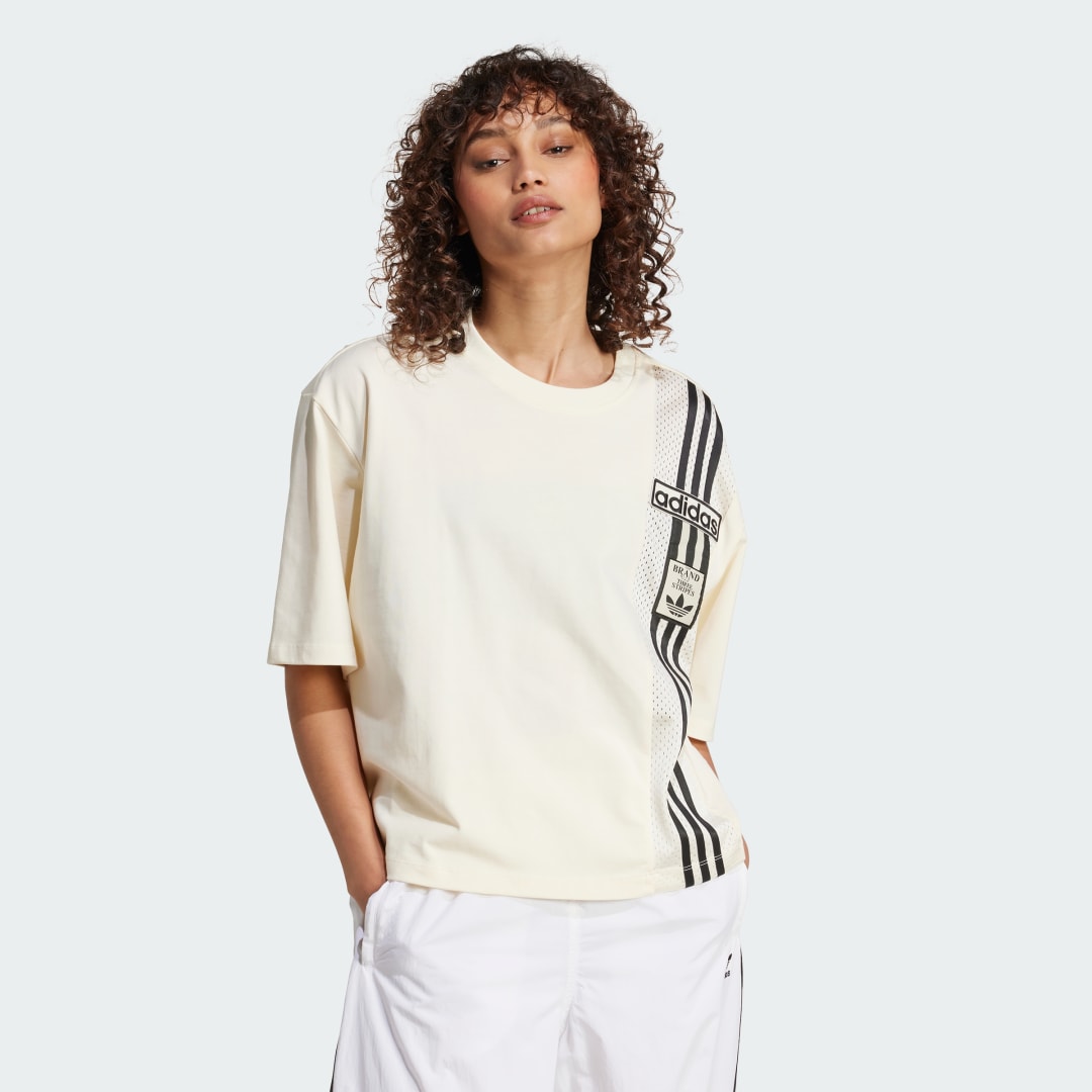 Тениска adidas Performance Adibreak Crop T-Shirt Бежово | JD0098, 0