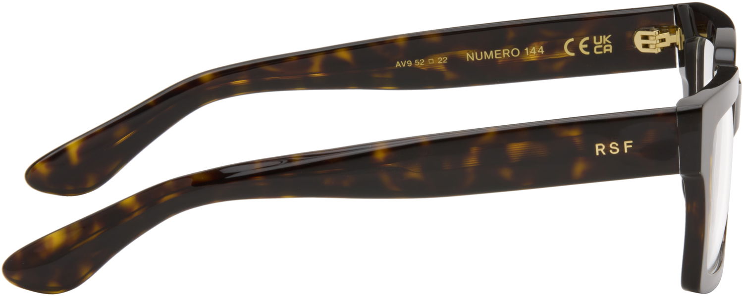 Слънчеви очила RETROSUPERFUTURE Square Tortoiseshell Thick-Rimmed Optical Glasses Кафяво | AV9, 1