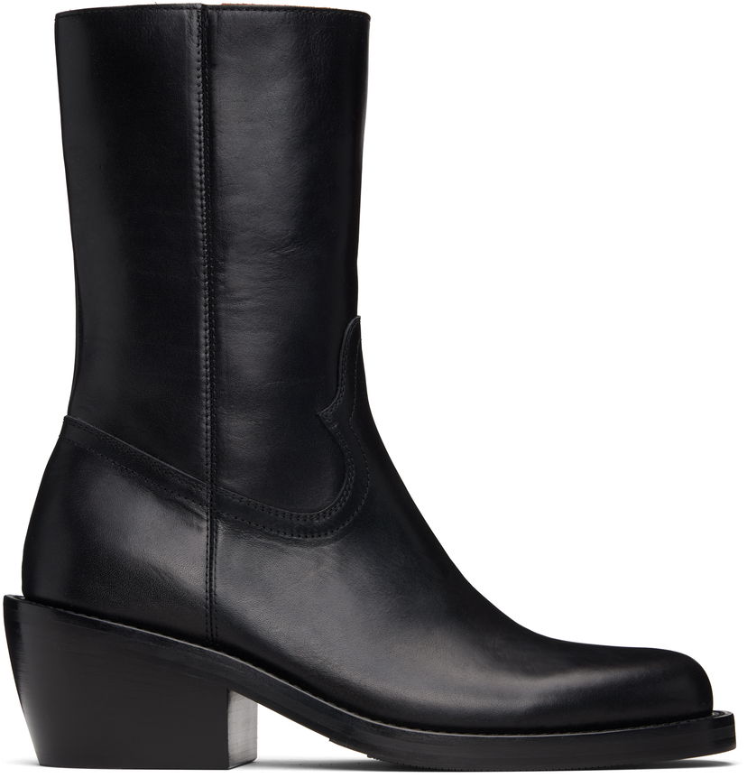 Кецове и обувки Dries Van Noten Dries Van Noten Zip Boots Черно | 252-021706-102