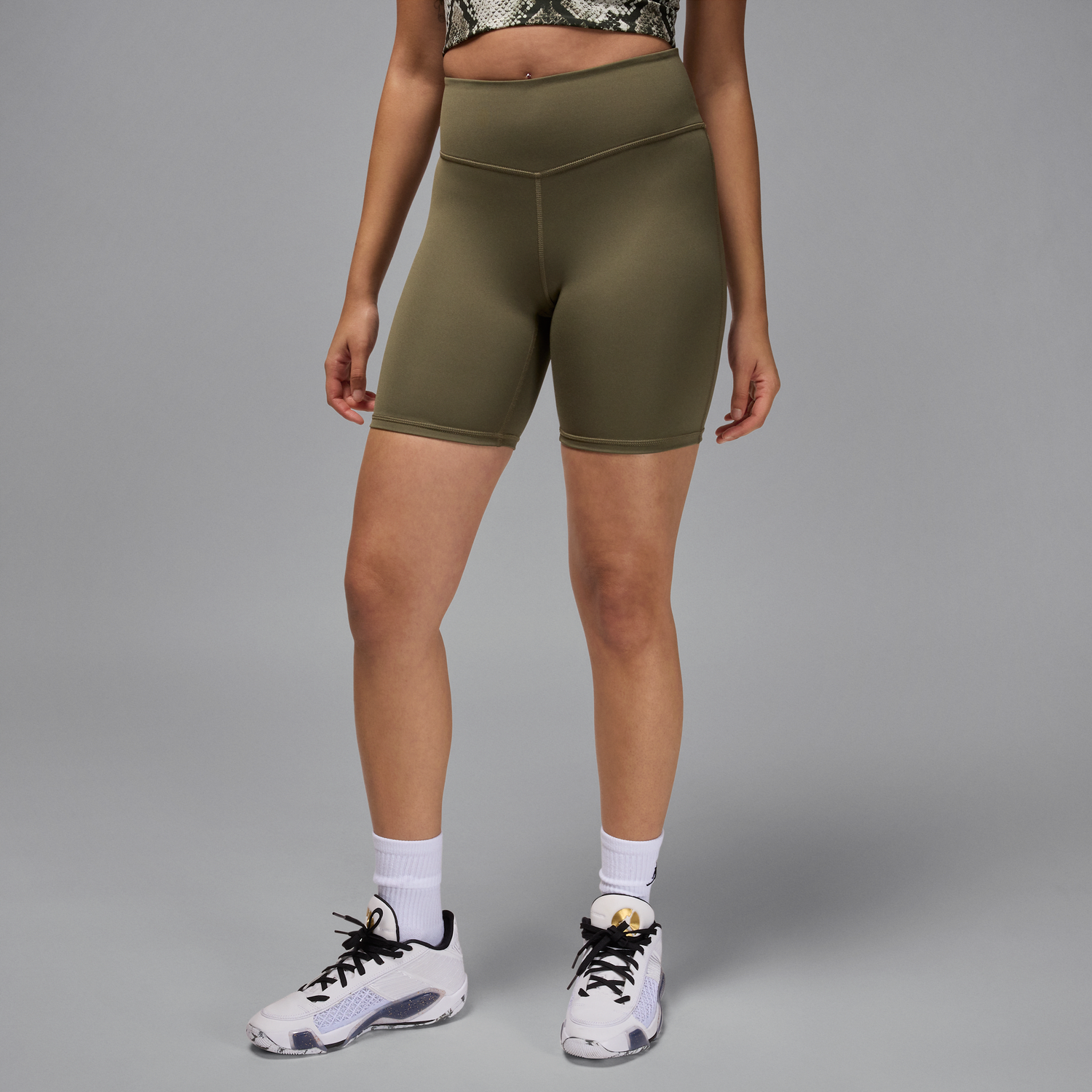 Къси панталони Jordan Jordan Sport High-Waisted Bike Shorts Зелено | FN7325-222, 0