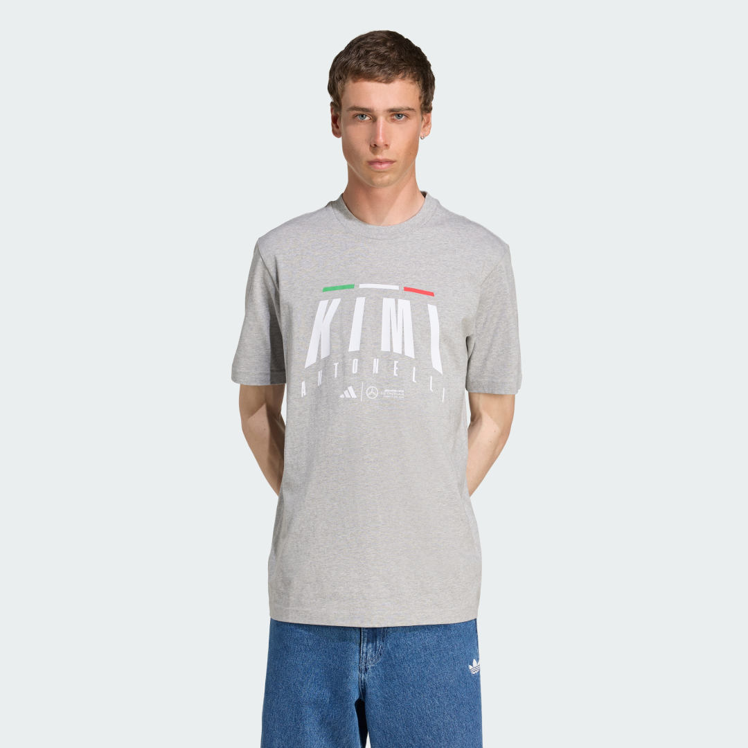 Тениска adidas Performance Mercedes-AMG Petronas Formula One Team Kimi Antonelli T-Shirt Сиво | JZ8911, 0