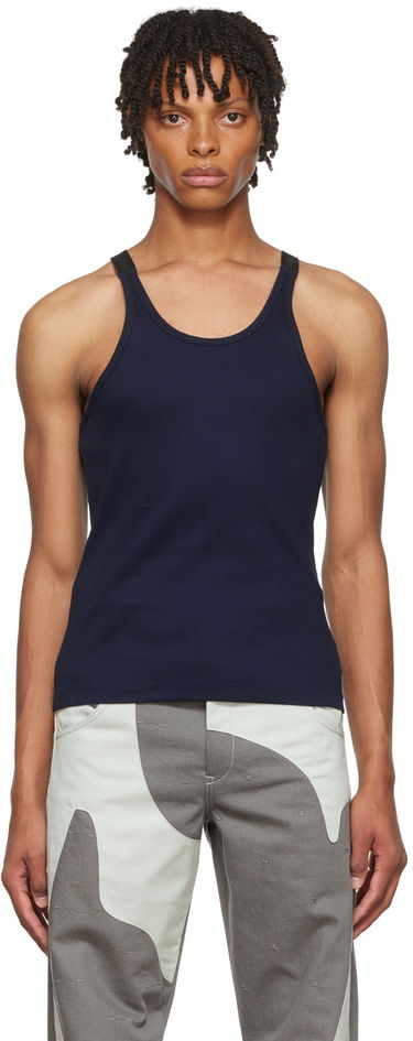 Потник Dion Lee Dion Lee Exclusive Tank Top Тъмно синьо | BLACK RIB, 0