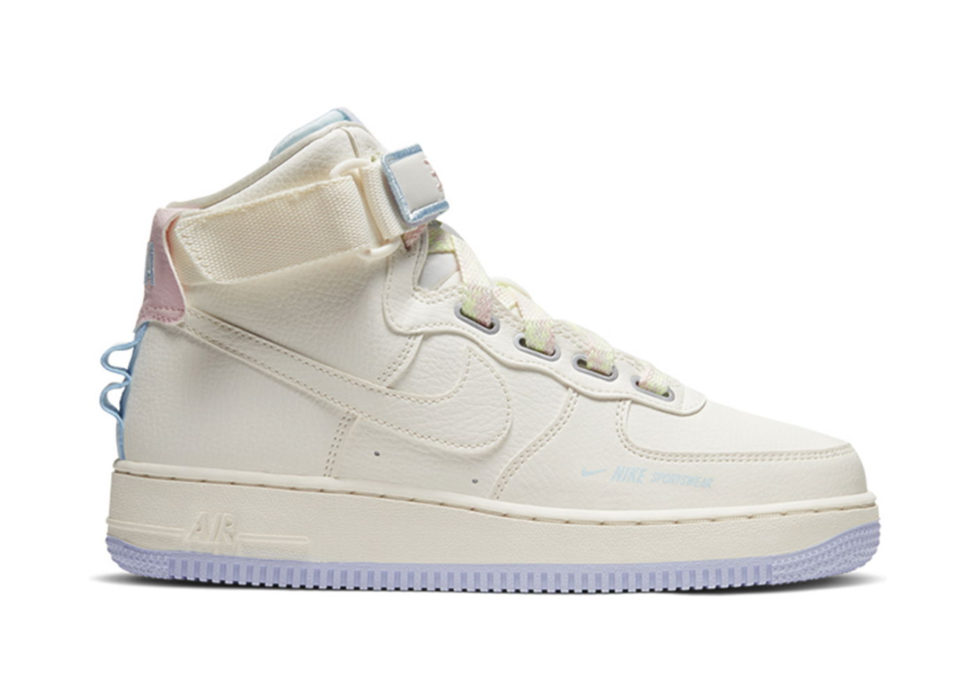Кецове и обувки Nike Air Force 1 High Utility “Force is Female” Sail Lavender Mist W Бяло | CQ4810-111, 0