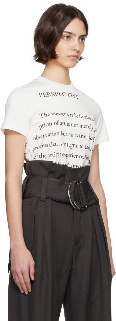 Тениска JW Anderson JW Anderson Text Print T-Shirt Бяло | JT0294-PG1510, 1