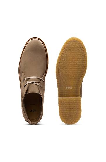 Облекло BOSS Suede Desert Boots Бежово | 50548077, 1
