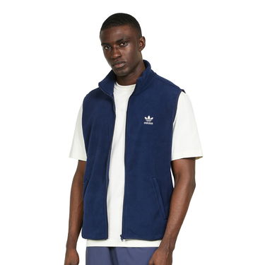 Жилетка adidas Originals 3-Stripes Fleece Vest Тъмно синьо | HK7391, 0