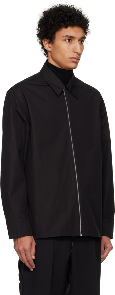 Риза Jil Sander Jil Sander Zip-Up Shirt Черно | J22DL0249_J45002, 1