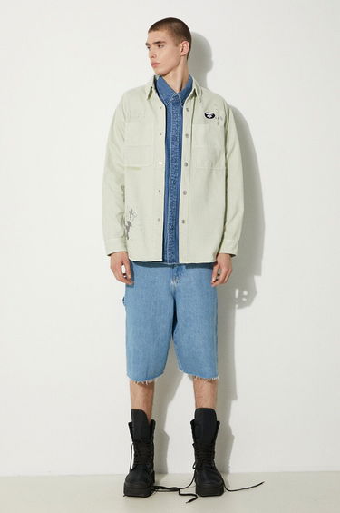Риза AAPE by A Bathing Ape AAPE Relaxed Denim Shirt Синьо | AAPSTM8480XXM, 1