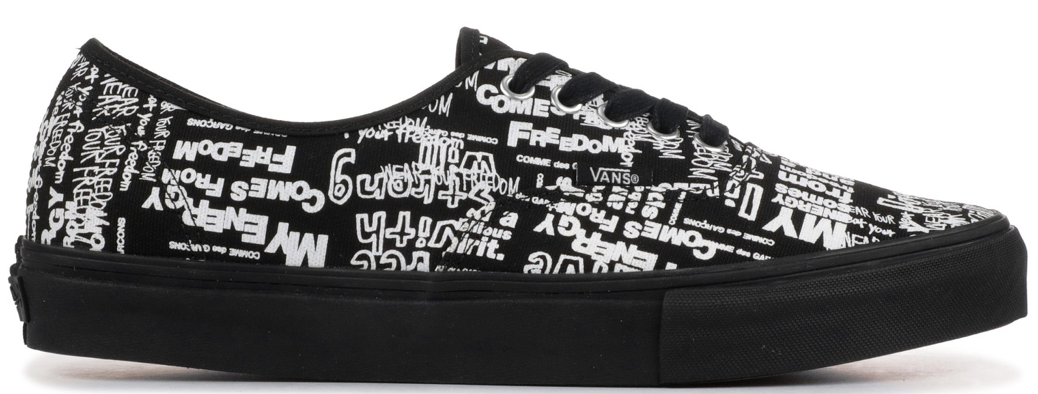 Кецове и обувки Vans Authentic Comme des Garcons Black Message Черно | VN0A33TASO7, 0